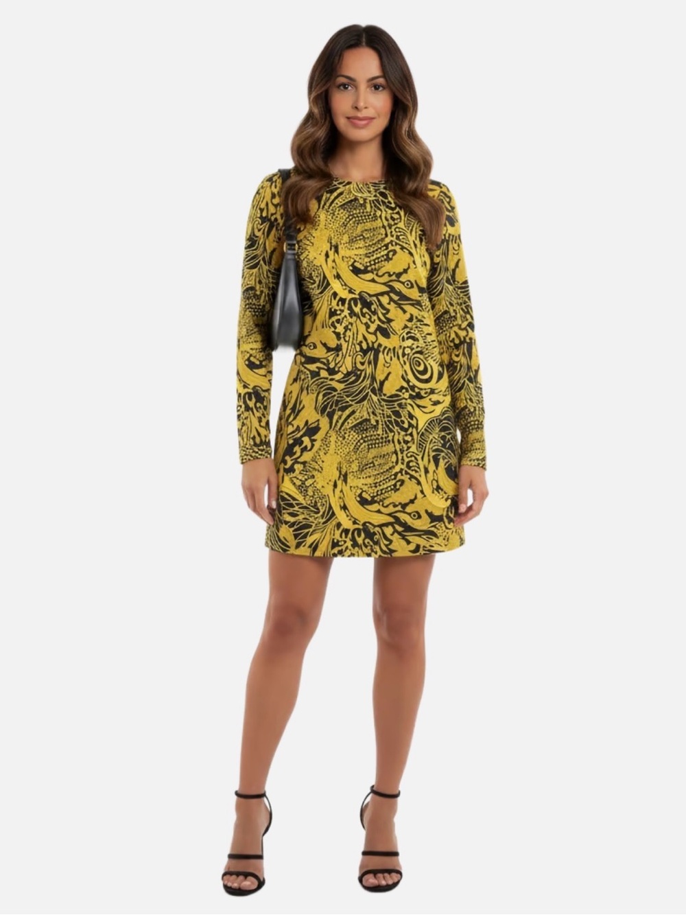 Yellow and Navy Shift dress